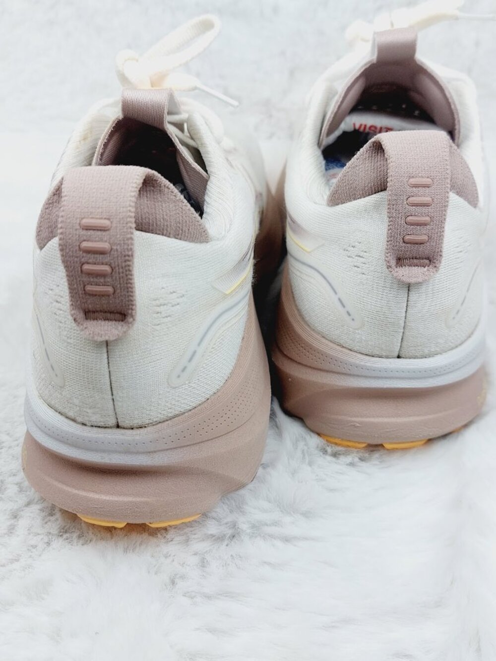 Asics Women's White Taupe Glow Gel-Kayano 32 Performance Running Shoes Sz 8.5 - Picture 4 of 10